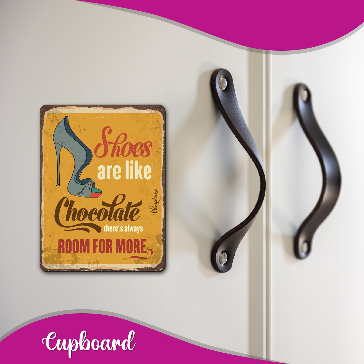 Shoes Are Like Chocolate – Vintage Fridge Magnet