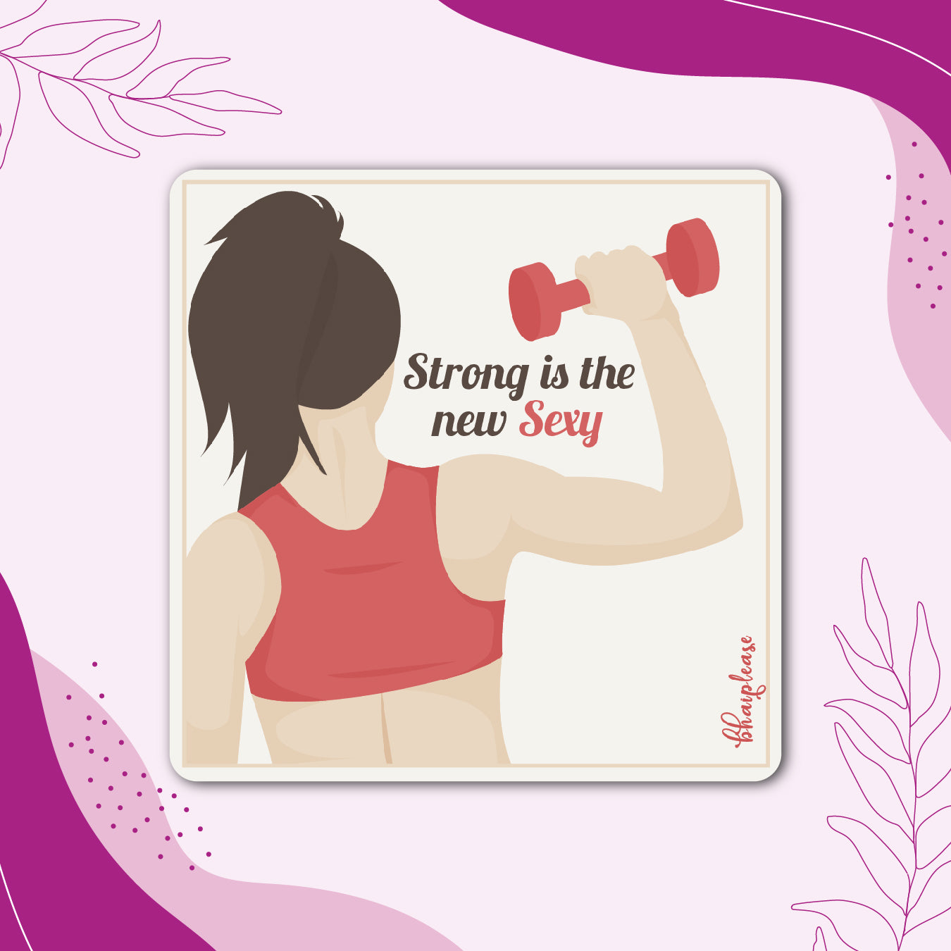 Strong is the New Sexy – Fitness Fridge Magnet