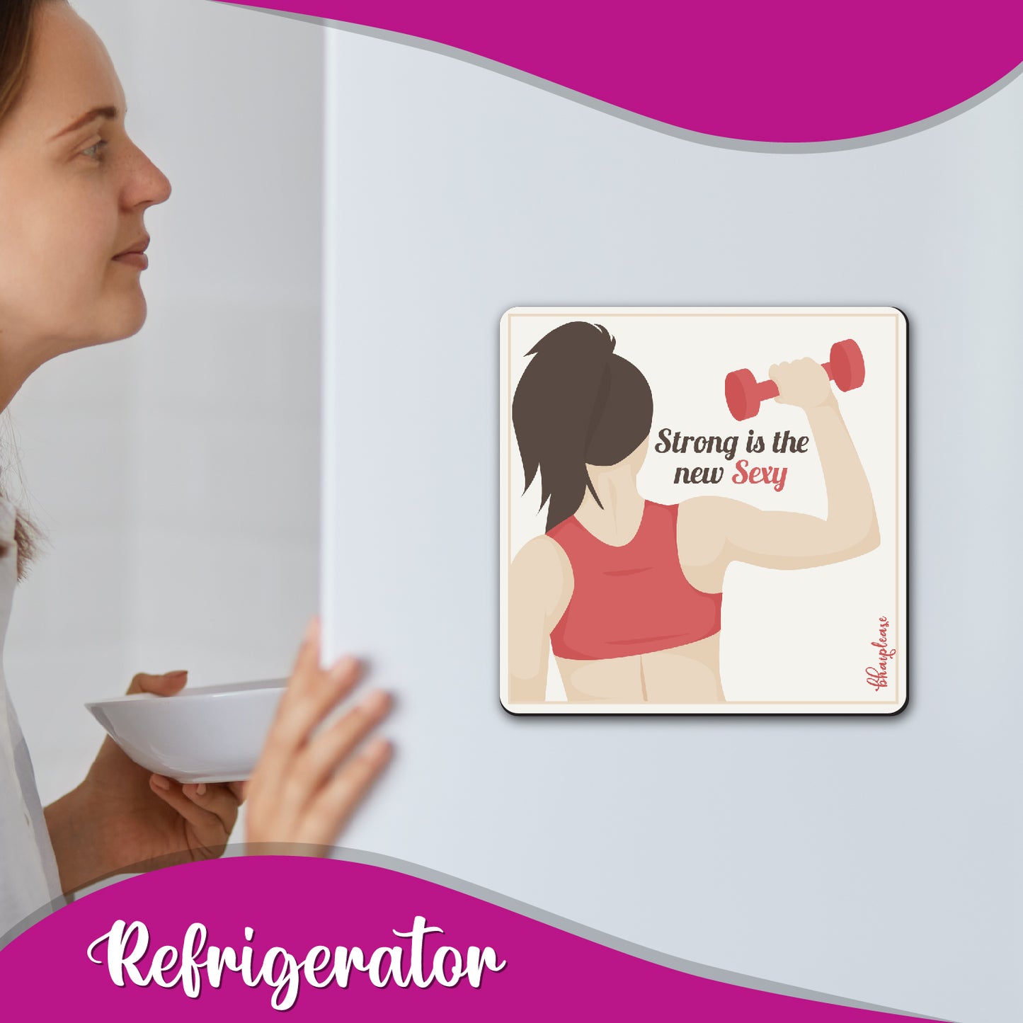Strong is the New Sexy – Fitness Fridge Magnet