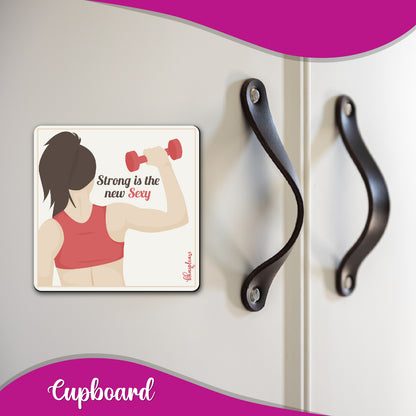 Strong is the New Sexy – Fitness Fridge Magnet