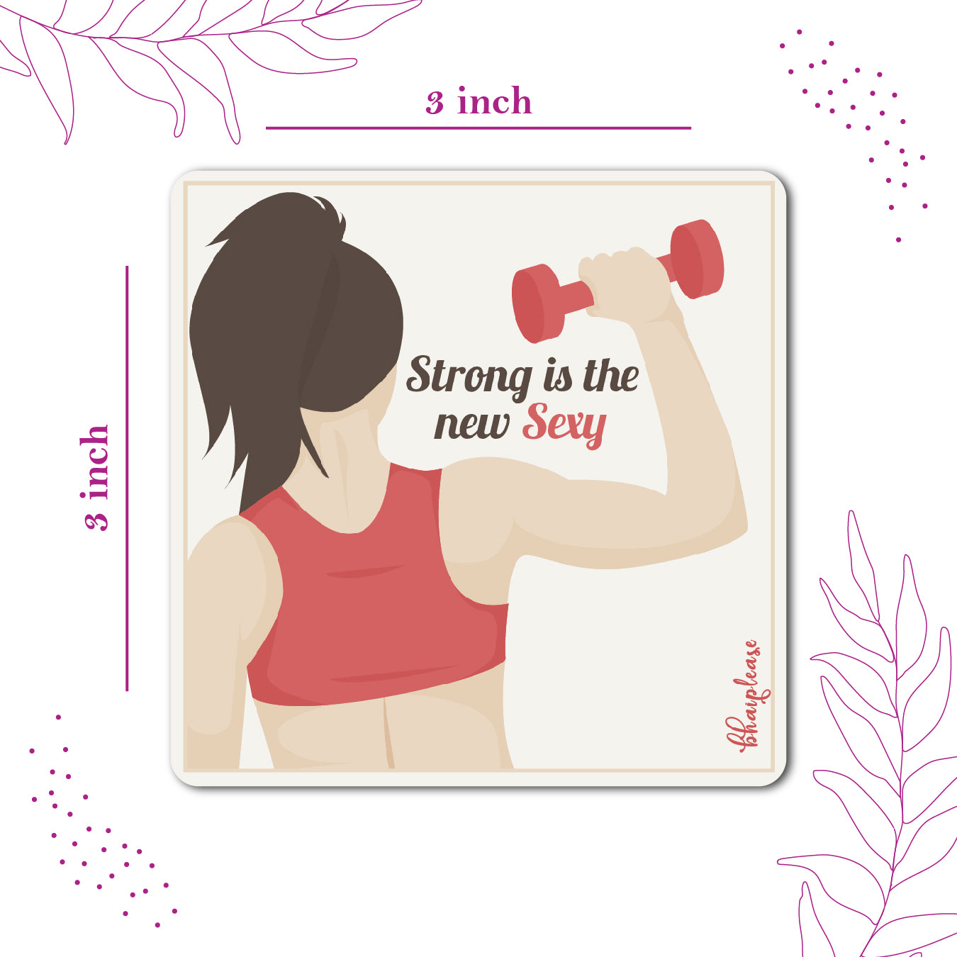 Strong is the New Sexy – Fitness Fridge Magnet