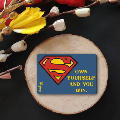 Superman (Rectangle) Wooden Fridge / Refrigerator Magnet