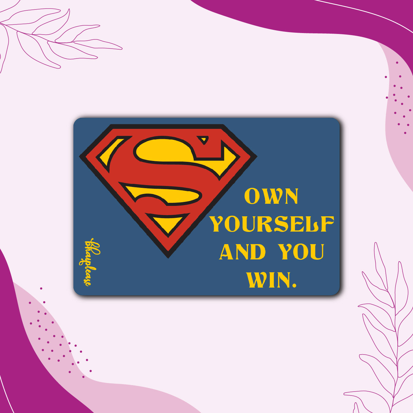 Superman (Rectangle) Wooden Fridge / Refrigerator Magnet