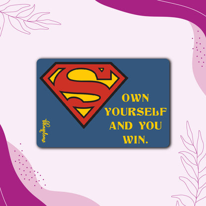 Superman (Rectangle) Wooden Fridge / Refrigerator Magnet