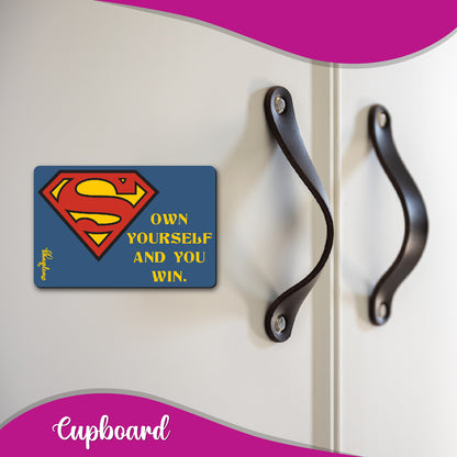 Superman (Rectangle) Wooden Fridge / Refrigerator Magnet