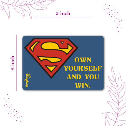 Superman (Rectangle) Wooden Fridge / Refrigerator Magnet