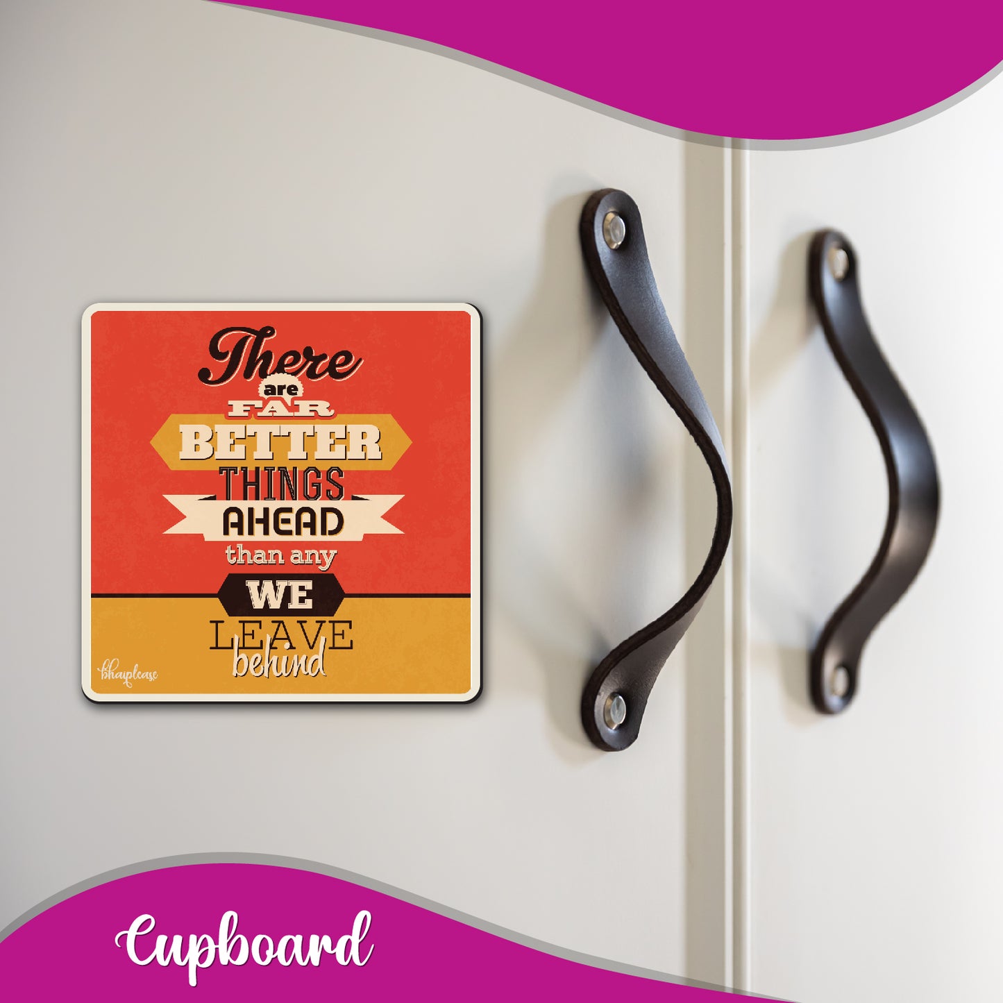 Far Better Things Ahead Retro Motivational Fridge Magnet
