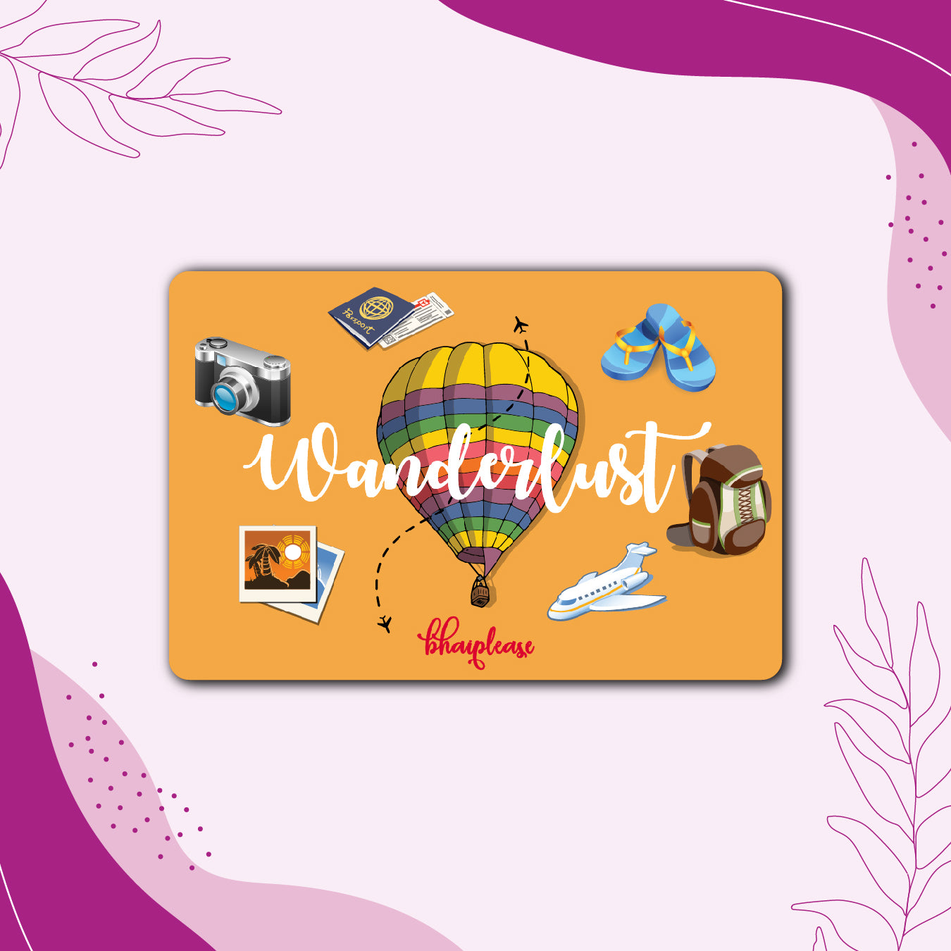 Wanderlust Travel Lovers Fridge Magnet
