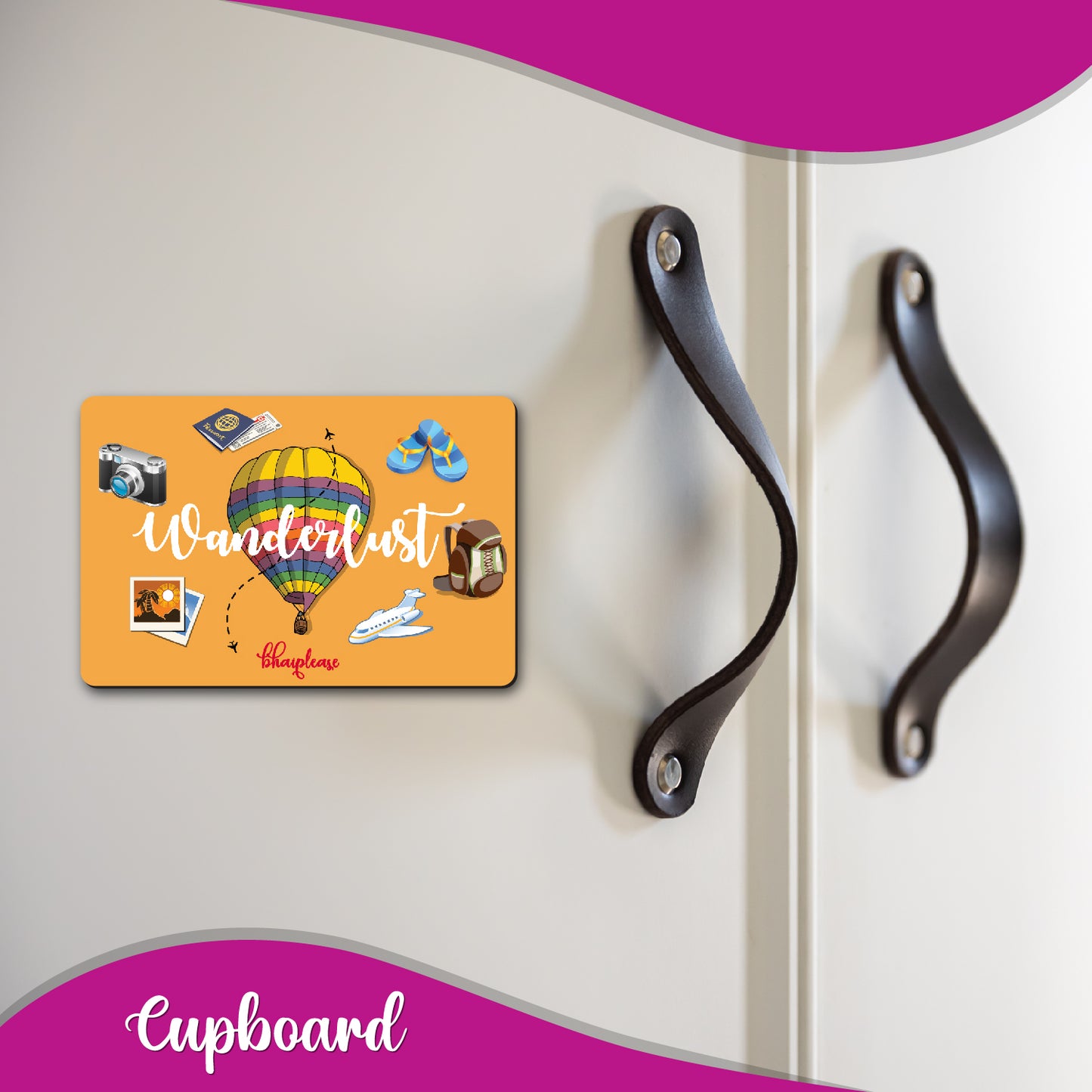 Wanderlust Travel Lovers Fridge Magnet