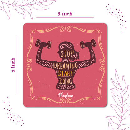 Stop Dreaming Start Doing – Women Fitness Fridge Magnet