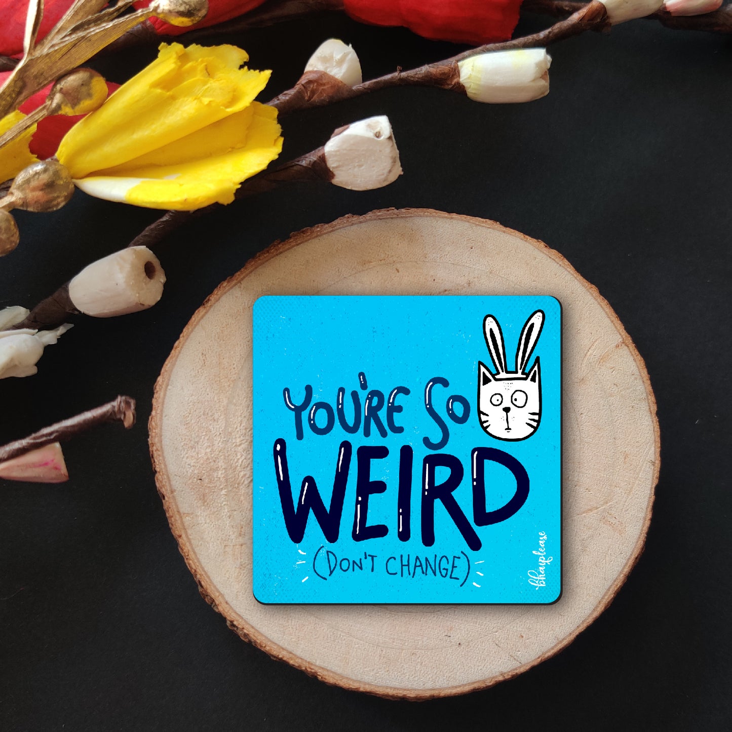 You're So Weird Don't Change Fridge Magnet