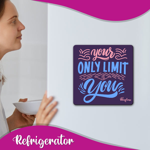 Your only Limit is You Wooden Fridge