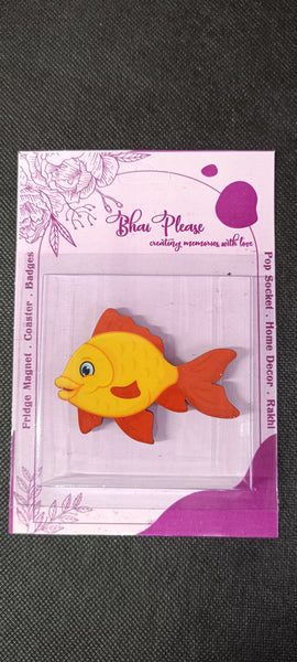 Fish Wooden Fridge Magnet