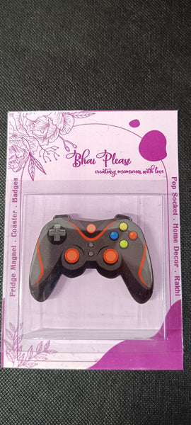 Gaming Controller Wooden Fridge Magnet
