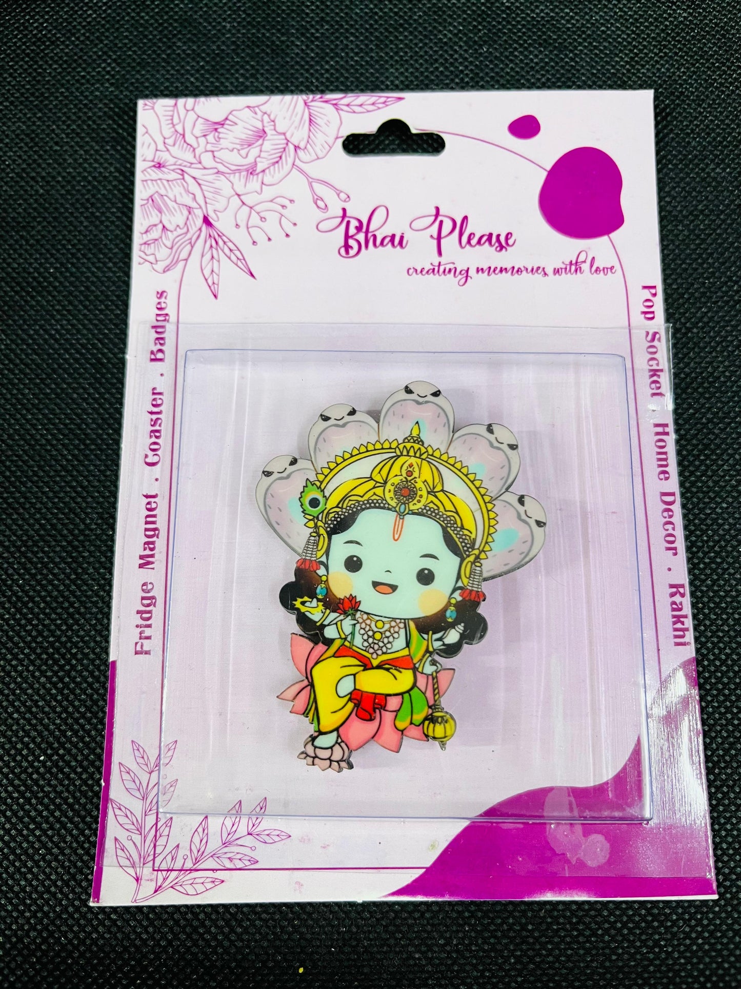 spiritual God Vishnu fridge magnet decor