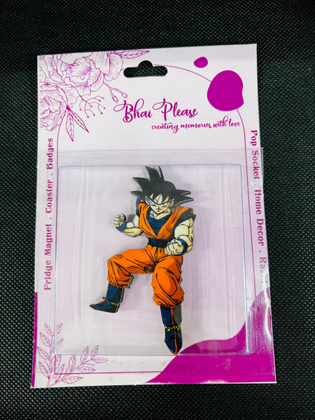 Goku Wooden Fridge Magnet