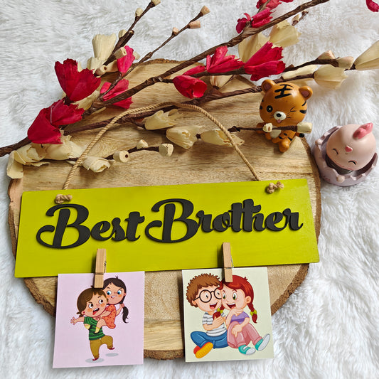 Best Brother hand-painted wall hanging