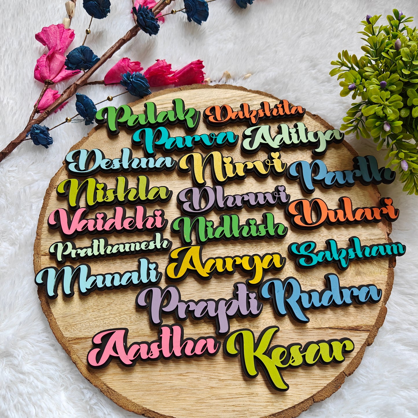 Hand-Painted Name Magnet