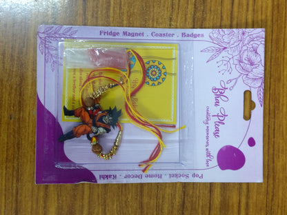 Goku Wooden Rakhi | Anime Rakhi for Brother India – Anime Theme Rakhi | Bhai Please