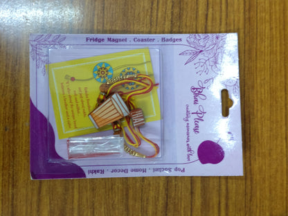 Chai Lover Wooden Rakhi | Food Rakhi for Tea Lover Brother – Food & Drinks Theme Rakhi | Bhai Please