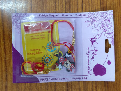 Minnie Wooden Rakhi/Lumba – Cartoon Theme Rakhi | Bhai Please