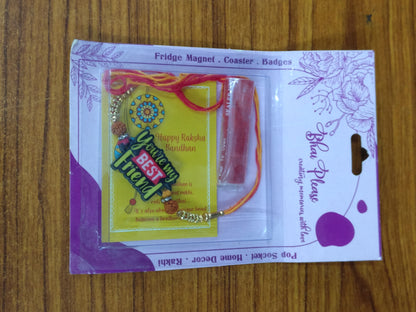 You are my best Friend Wooden Rakhi | Rakhi for Brother India – Quotes Theme Rakhi | Bhai Please