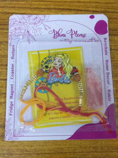 Barbie Wooden Rakhi – Cartoon Theme Rakhi | Bhai Please