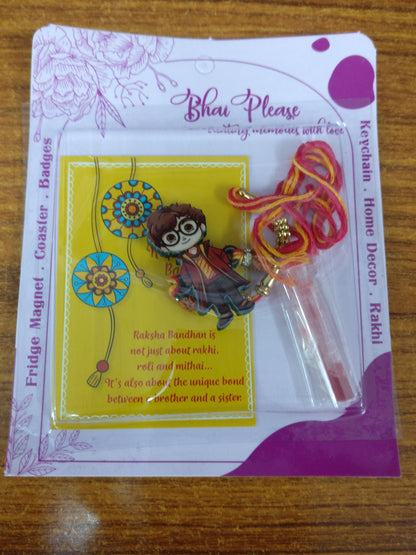 Harry Potter Wooden Rakhi | Character Rakhi for Brother – Movie Theme Rakhi | Bhai Please