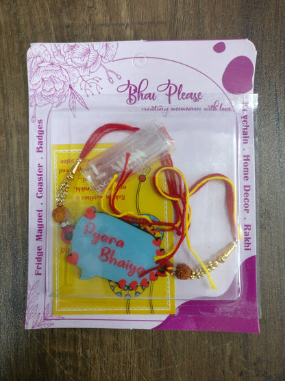 Pyara Bhai Wooden Rakhi – Quotes Theme Rakhi | Bhai Please