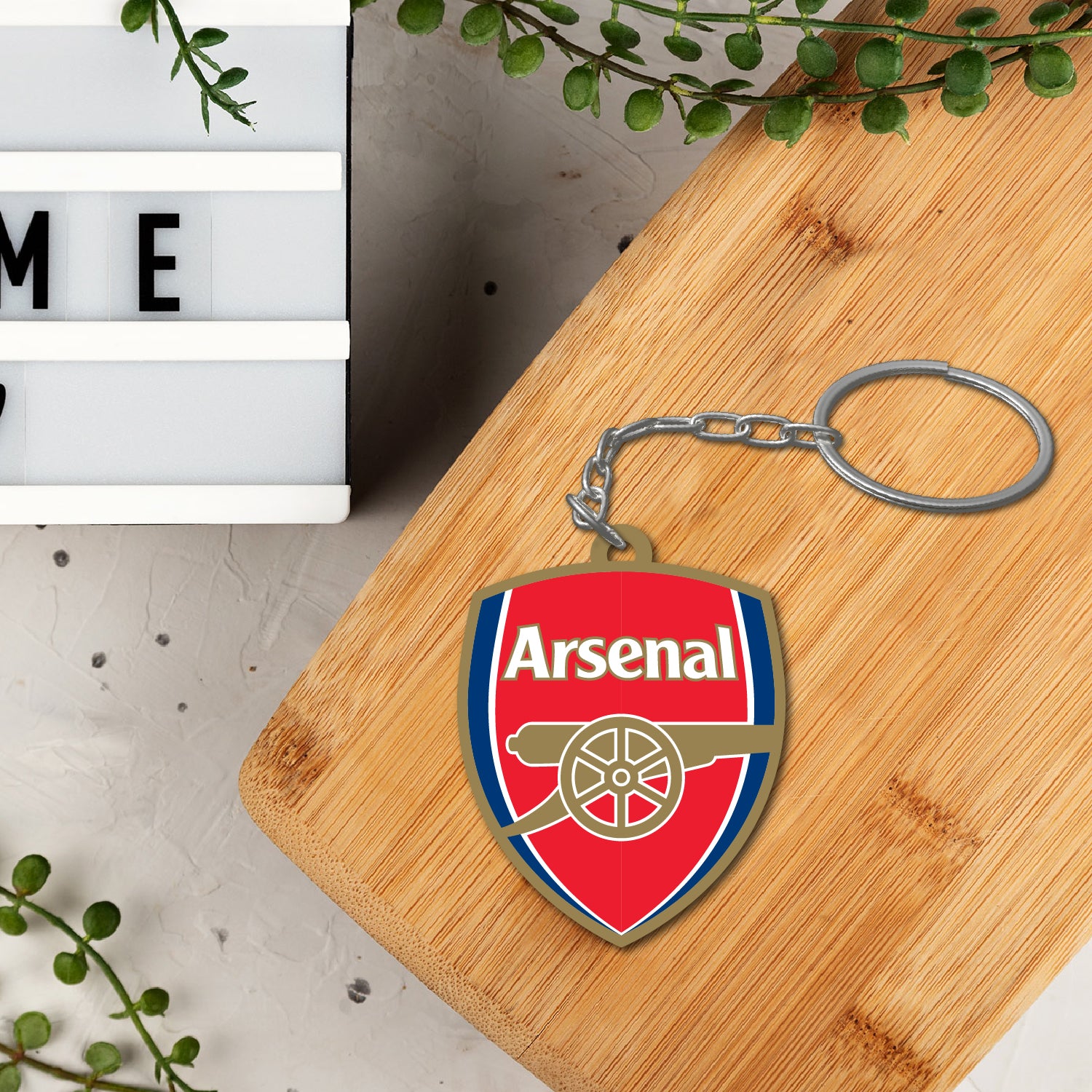 Arsenal Wooden Keychain