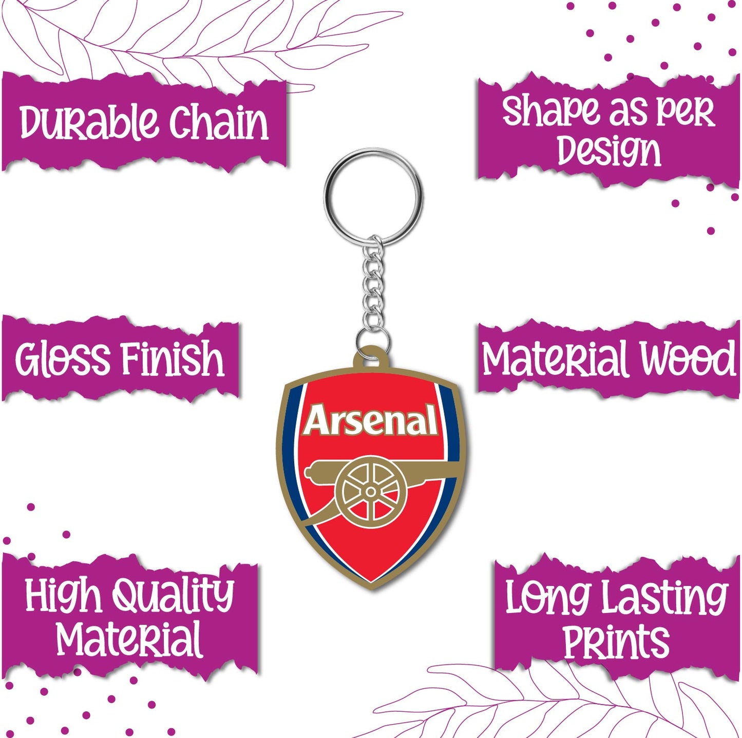  Eco-friendly Premier League keyring