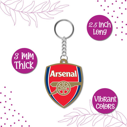  Arsenal keychain on a backpack