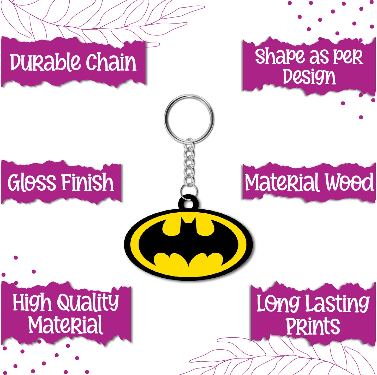 Eco-friendly superhero keychain