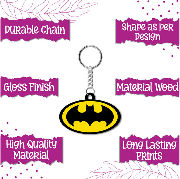 Batman Wooden Keychain
