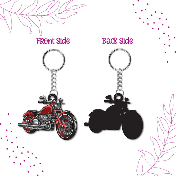 Bike (Motorcycle) Wooden Keychain