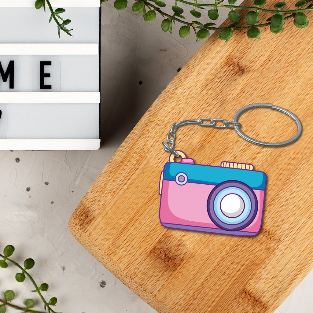 Camera Wooden Keychain – Bhai Please India