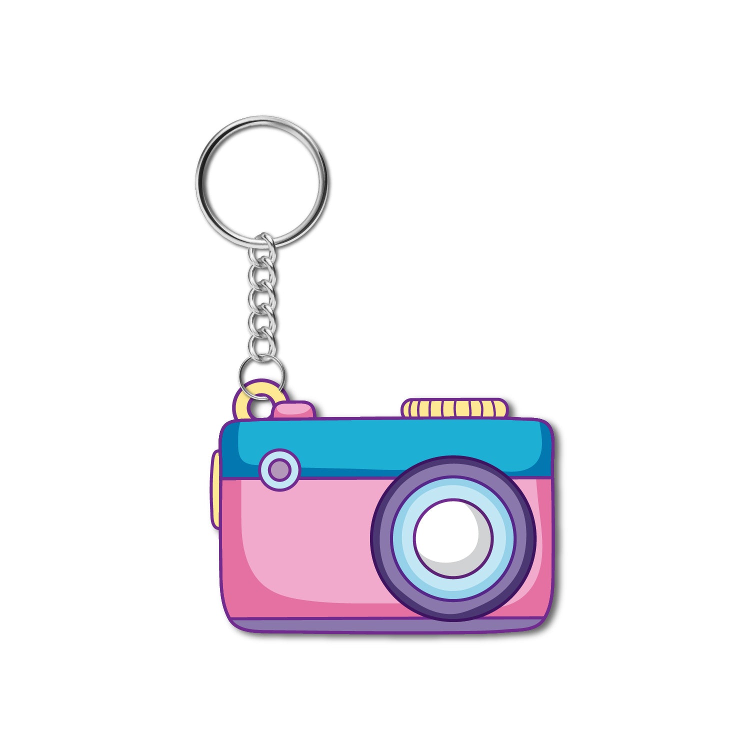 Camera Wooden Keychain
