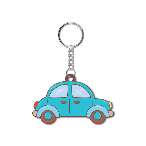 Car Wooden Keychain