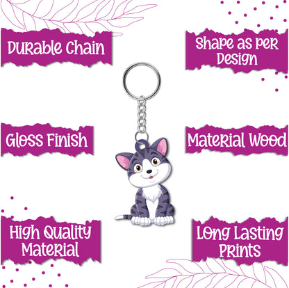 Eco-friendly cat keyring