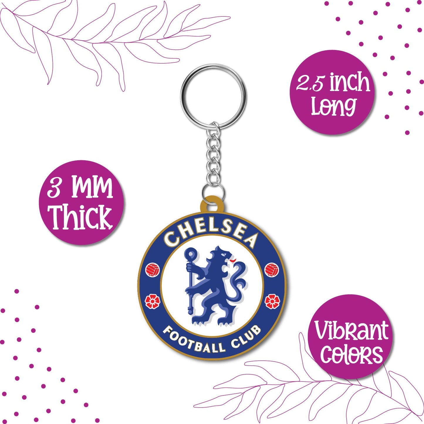  Chelsea keychain on a bag