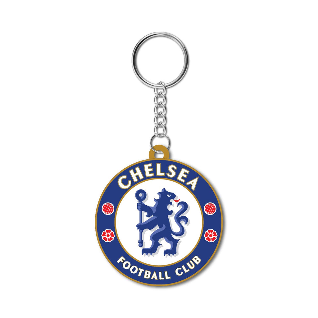 Buy Chelsea Keychain Online | Wooden Football Club Keyring Gift – Bhai ...