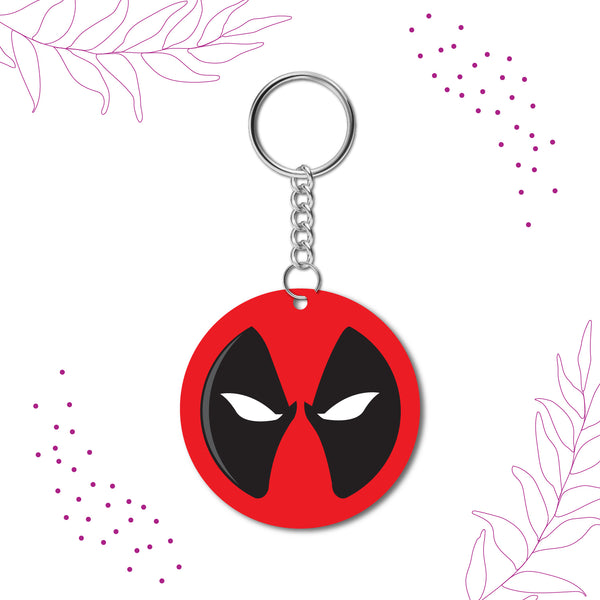 Deadpool Wooden Keychain