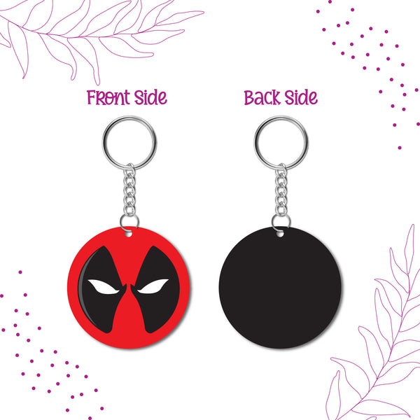 Deadpool Wooden Keychain