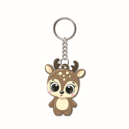  Deer keychain on keys