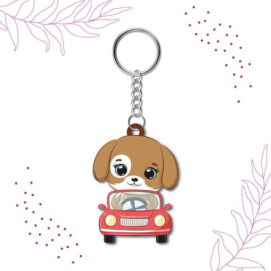  Laser-cut Dog keychain shape