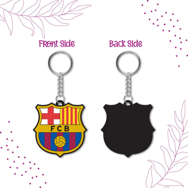 FC Barcelona Wooden Keychain