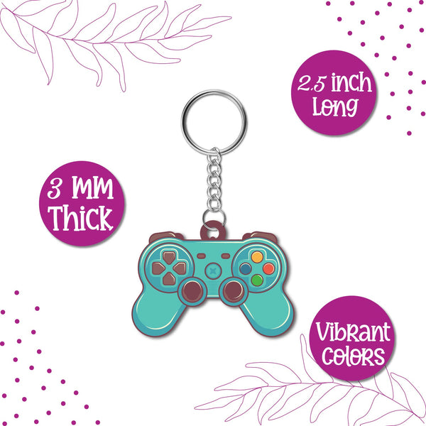 Gamer Wooden Keychain