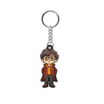  Durable wooden wizard keyring
