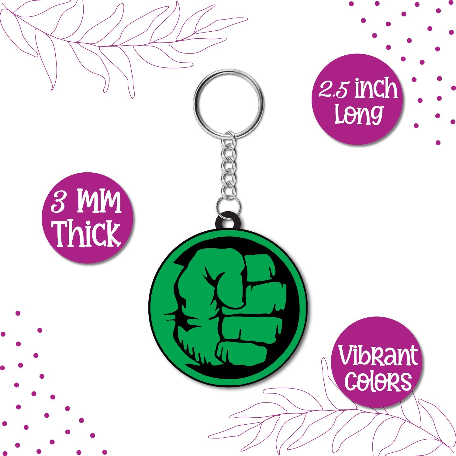  Hulk keychain on keys