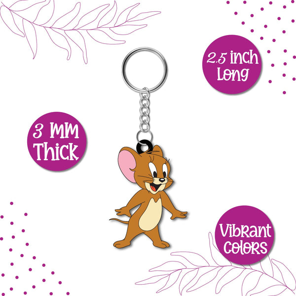 Jerry Wooden Keychain